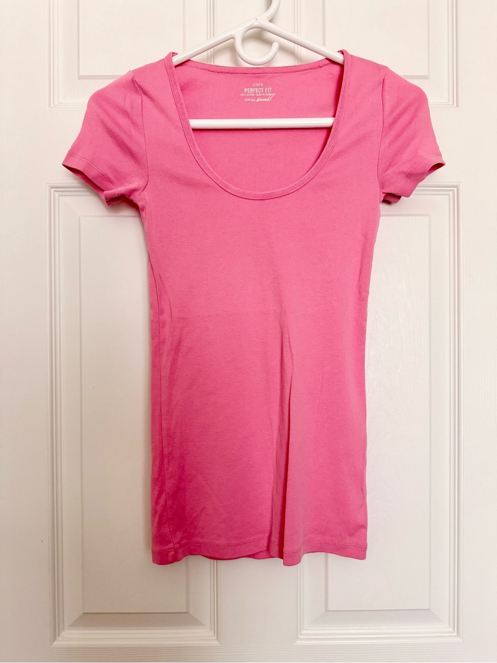 J. Crew Pink Scoop Neck Short Sleeve Tee